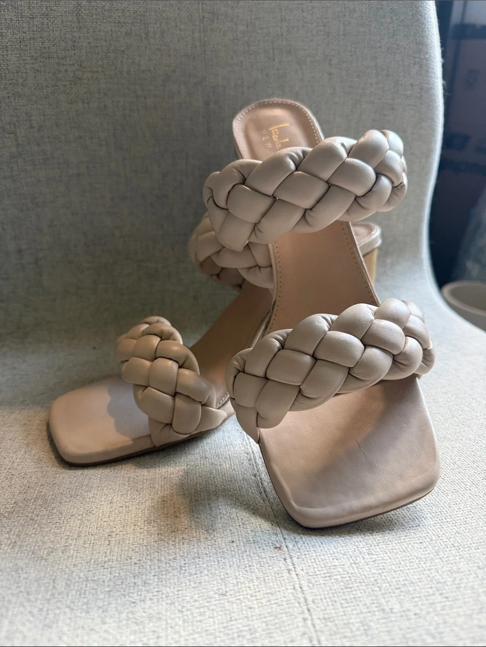 Nicole Miller Braided Strap Women's Heels